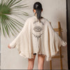 ‘Evil Eye’ Muslin Kimono Robe / Poncho - EcoLuxe Furnishings
