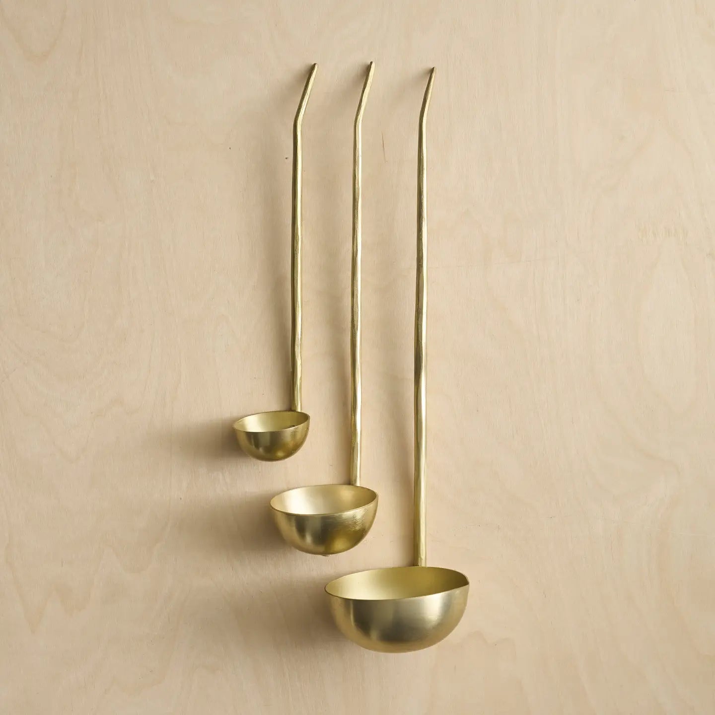 Forge Brass Ladles Assorted - Set of 3 - EcoLuxe Furnishings