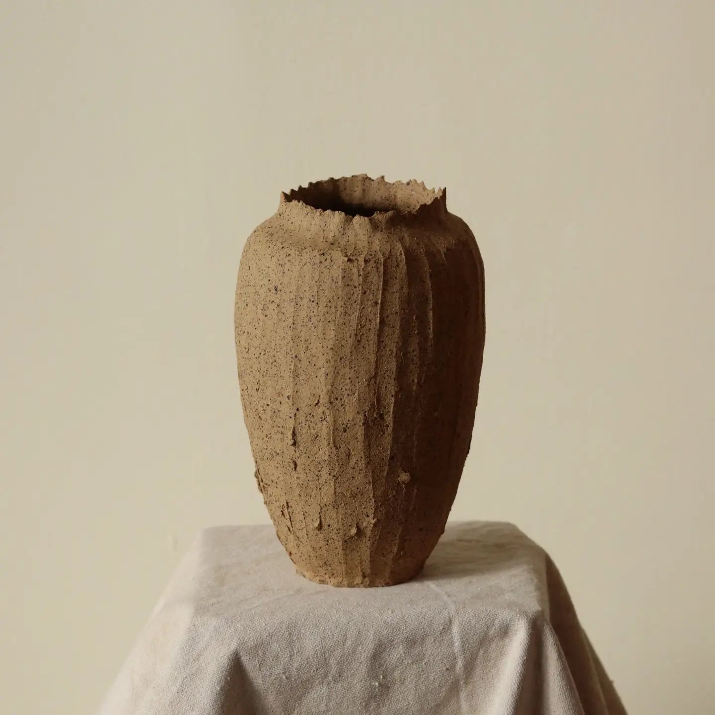 ‘Gathered Earth Vessel, 8" ‘ - EcoLuxe Furnishings