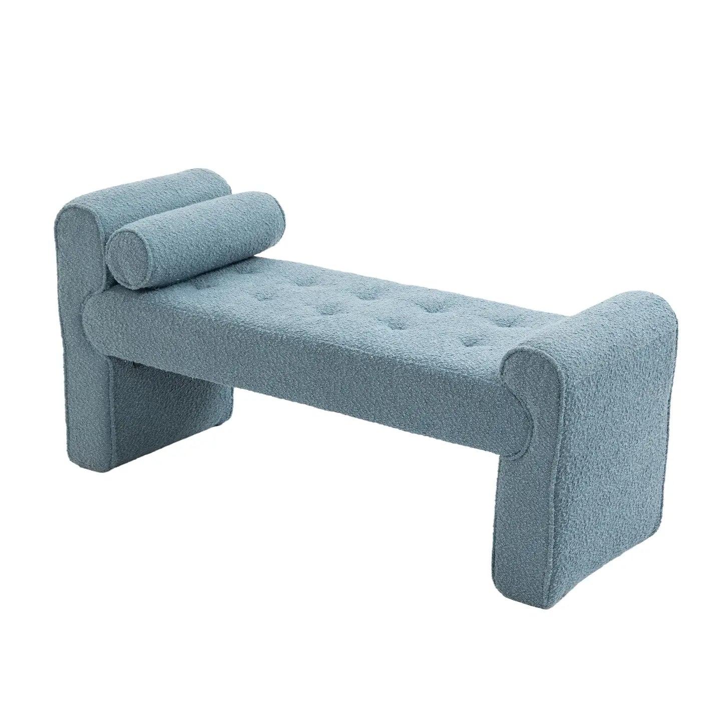 Loop Gauze Modern Ottoman Bench - EcoLuxe Furnishings