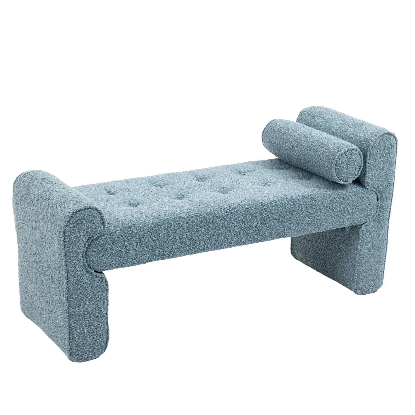 Loop Gauze Modern Ottoman Bench - EcoLuxe Furnishings