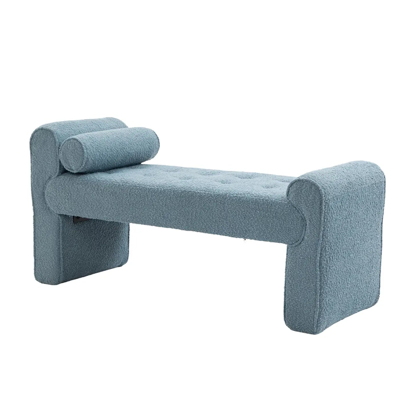 Loop Gauze Modern Ottoman Bench - EcoLuxe Furnishings