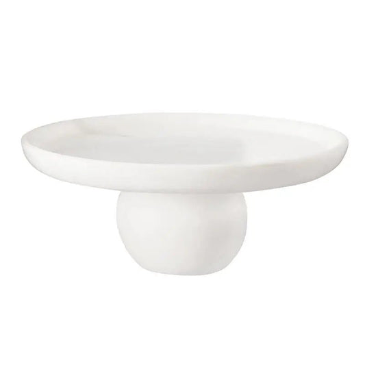 ‘Marble’ Round Pedestal, 10" - EcoLuxe Furnishings