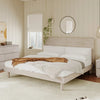 Modern Solid Wood Platform Bed (Stone Gray) - EcoLuxe Furnishings