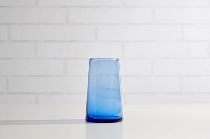 ‘Moroccan Cone’ Glassware, Set of 6 (Blue) - EcoLuxe Furnishings