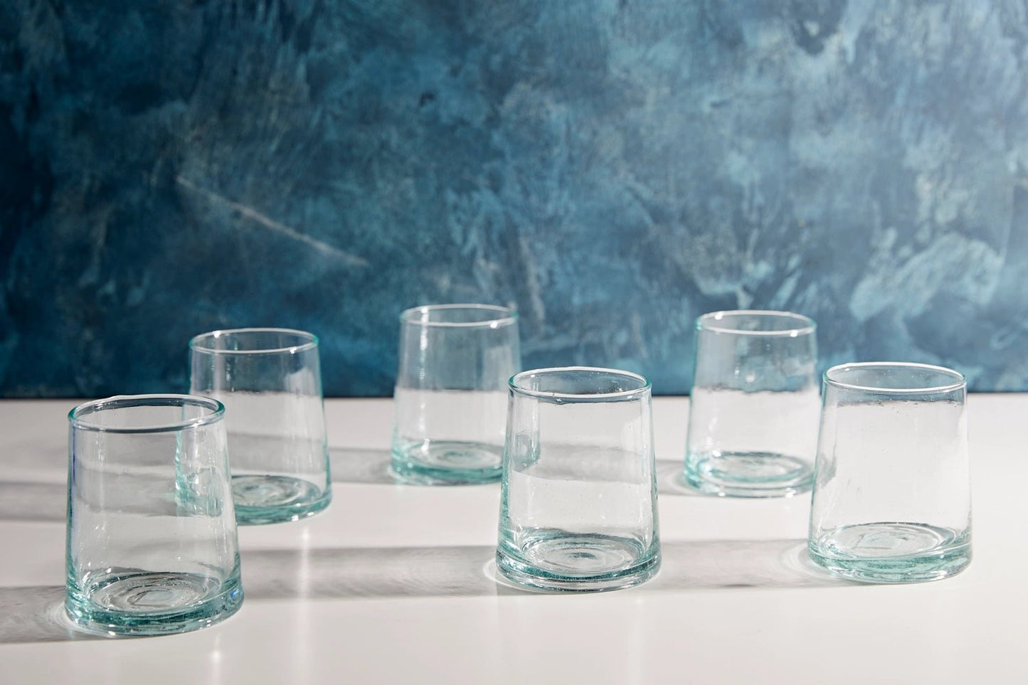 ‘Moroccan Cone’ Glassware, Set of 6 (Clear) - EcoLuxe Furnishings