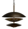 ‘Nora’ Chandelier, Metal (Aged Brass Finish) - EcoLuxe Furnishings