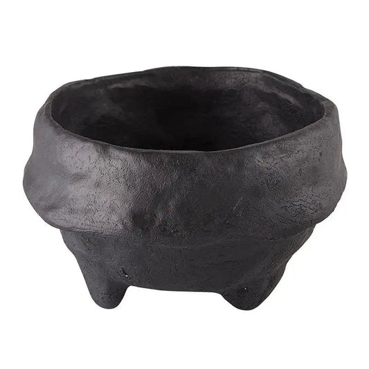 ‘Paper Mache’ Bowl, Set of 2 (Black) - EcoLuxe Furnishings