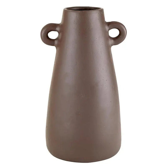 ‘Paper Mache’ Vase, Tall (Brown) - EcoLuxe Furnishings