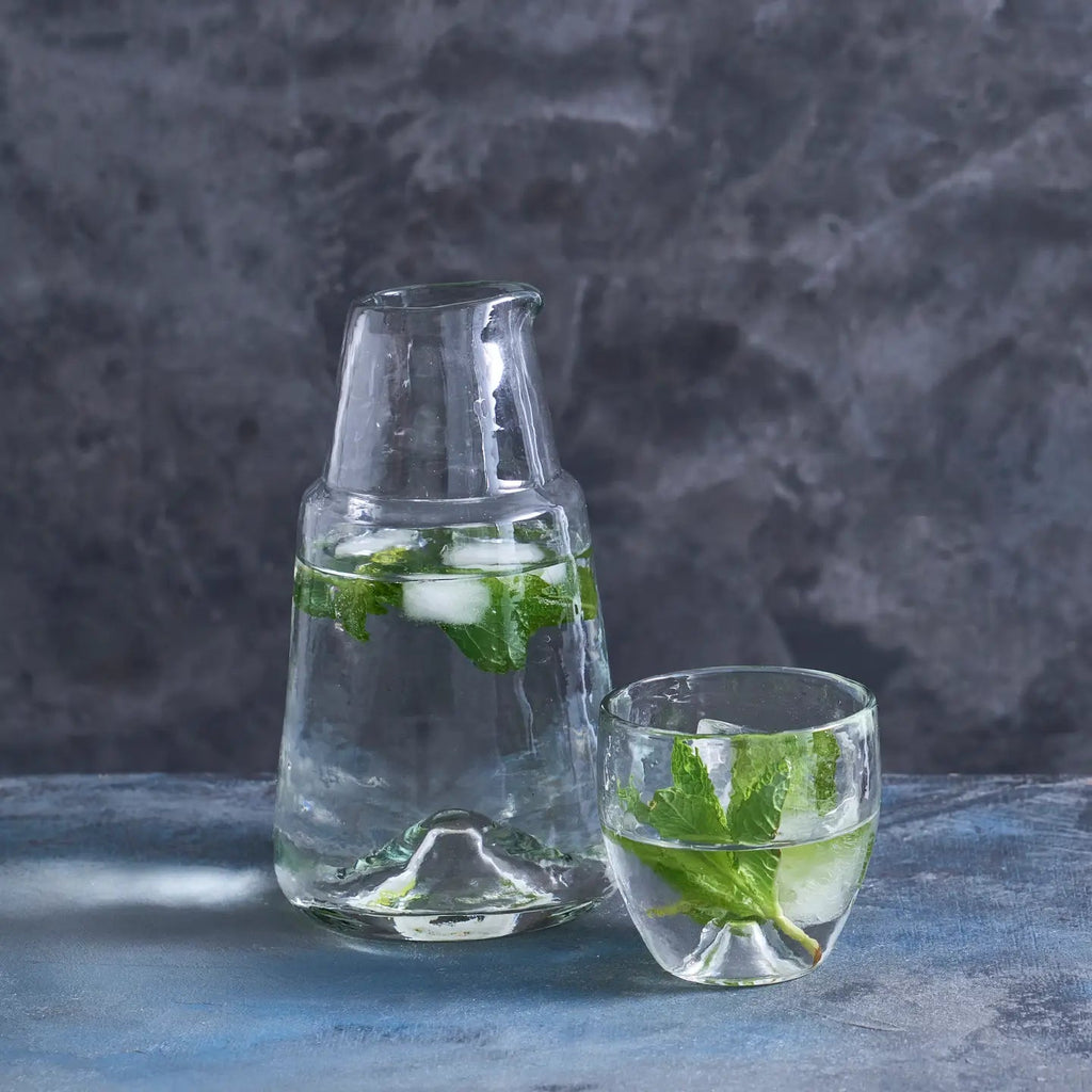 Pebbled Bedside Carafe Set - EcoLuxe Furnishings