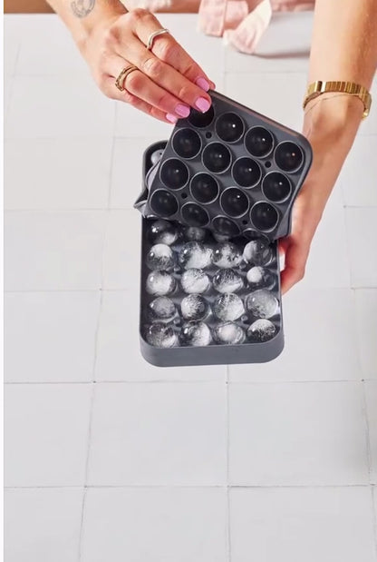 Ice Ball Box - Silicone Ice Tray & Ice Storage