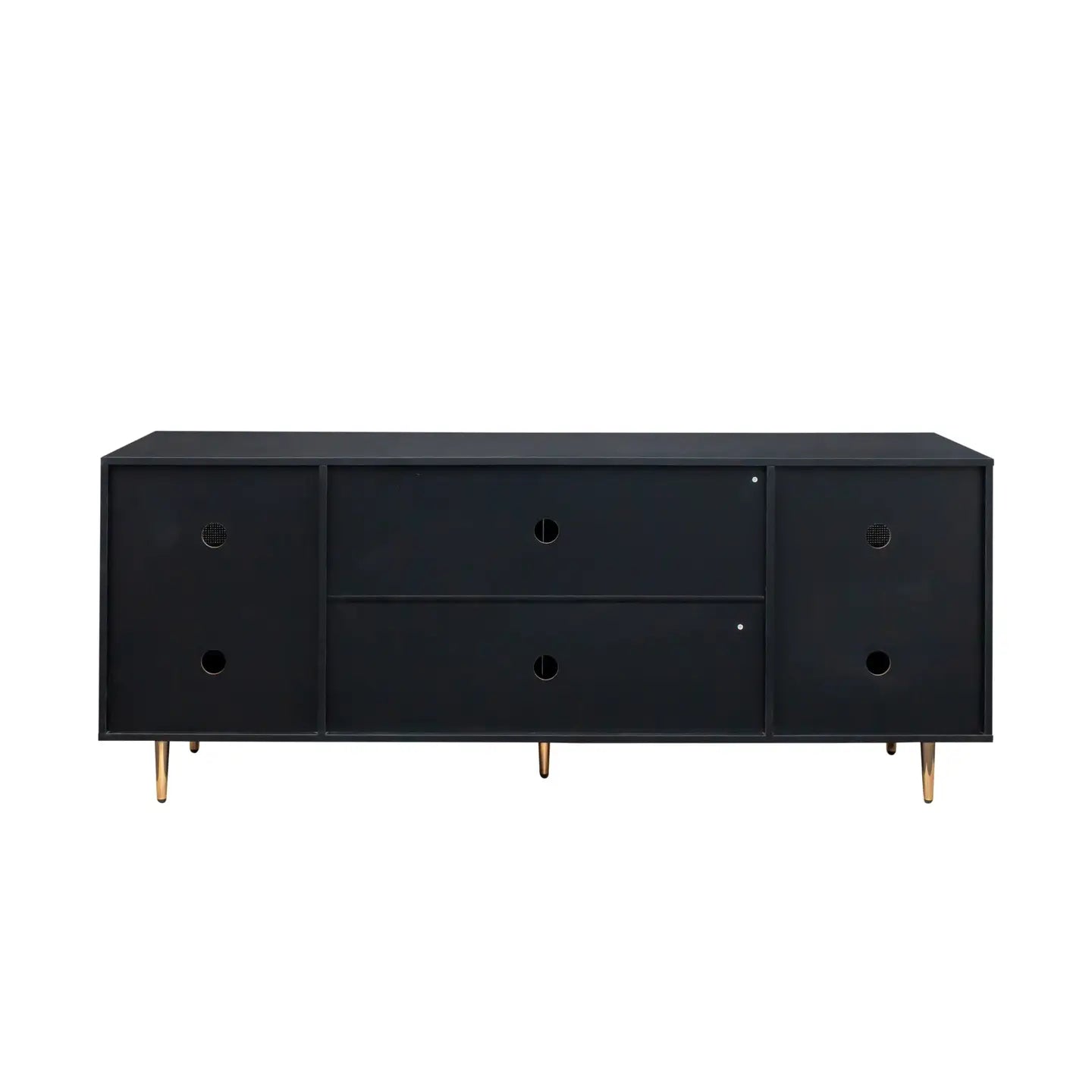 Rattan Sideboard Cabinet (Black) - EcoLuxe Furnishings