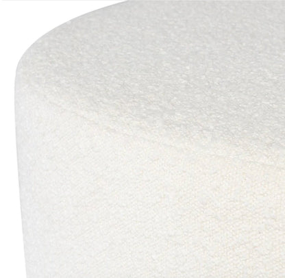 ‘Roberta‘ Ottoman, 37.8in (Buttermilk Boucle) - EcoLuxe Furnishings