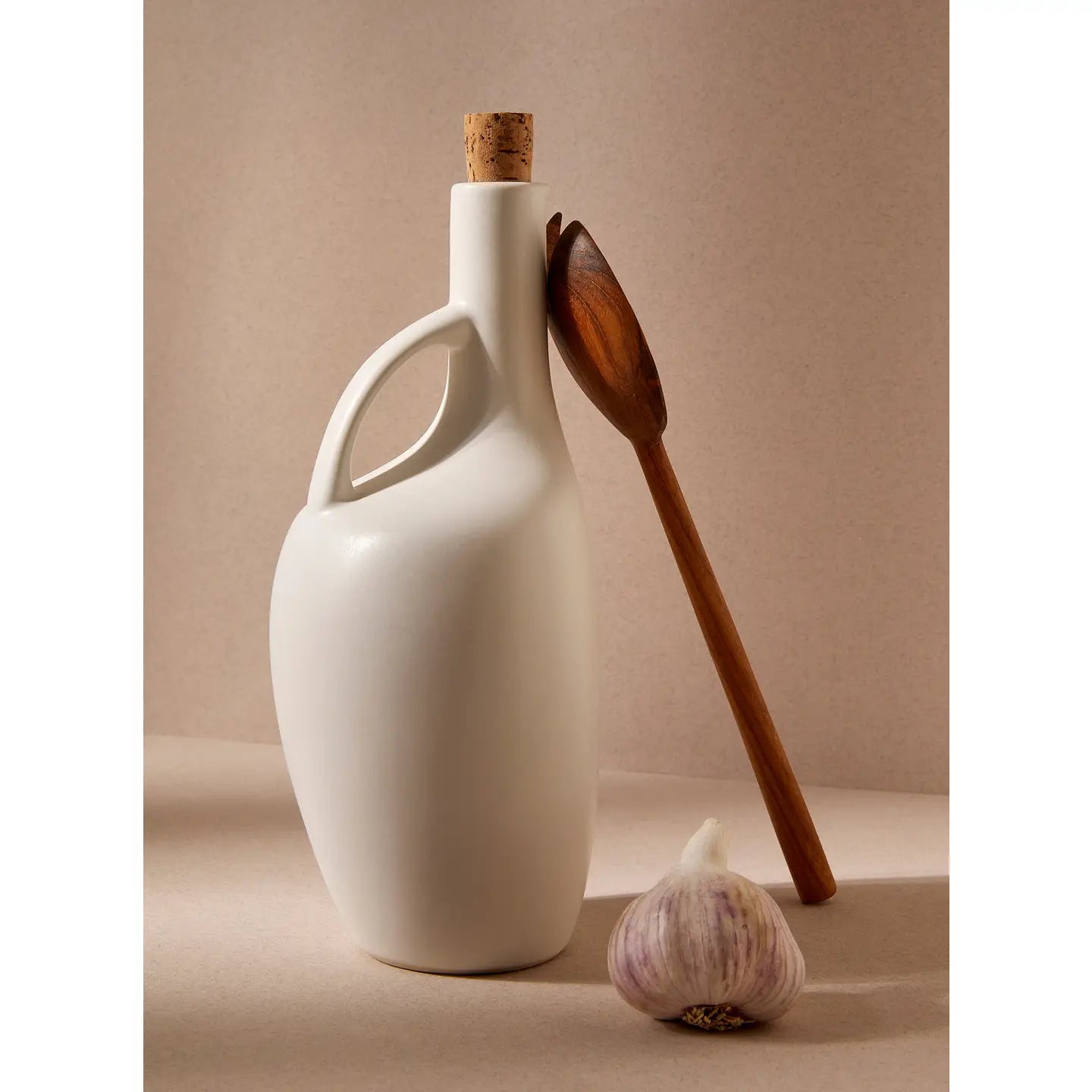 Stoneware Olive Oil Bottle | Canard 34oz - EcoLuxe Furnishings