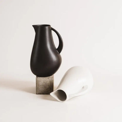 Stoneware Pitcher | Kuduo 64 Oz - EcoLuxe Furnishings