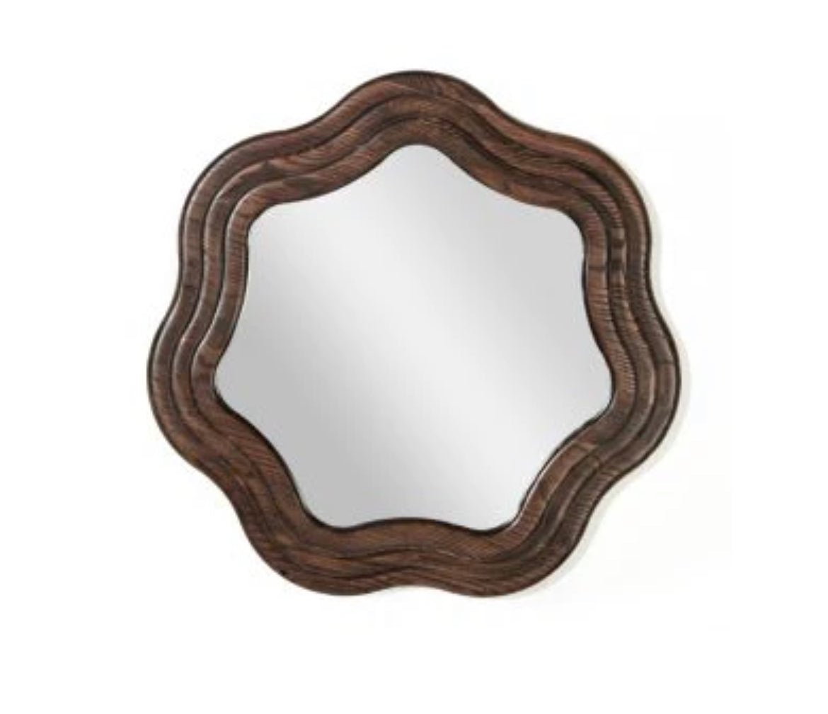 ‘Swirl’ Round Mirror, 20″ - EcoLuxe Furnishings