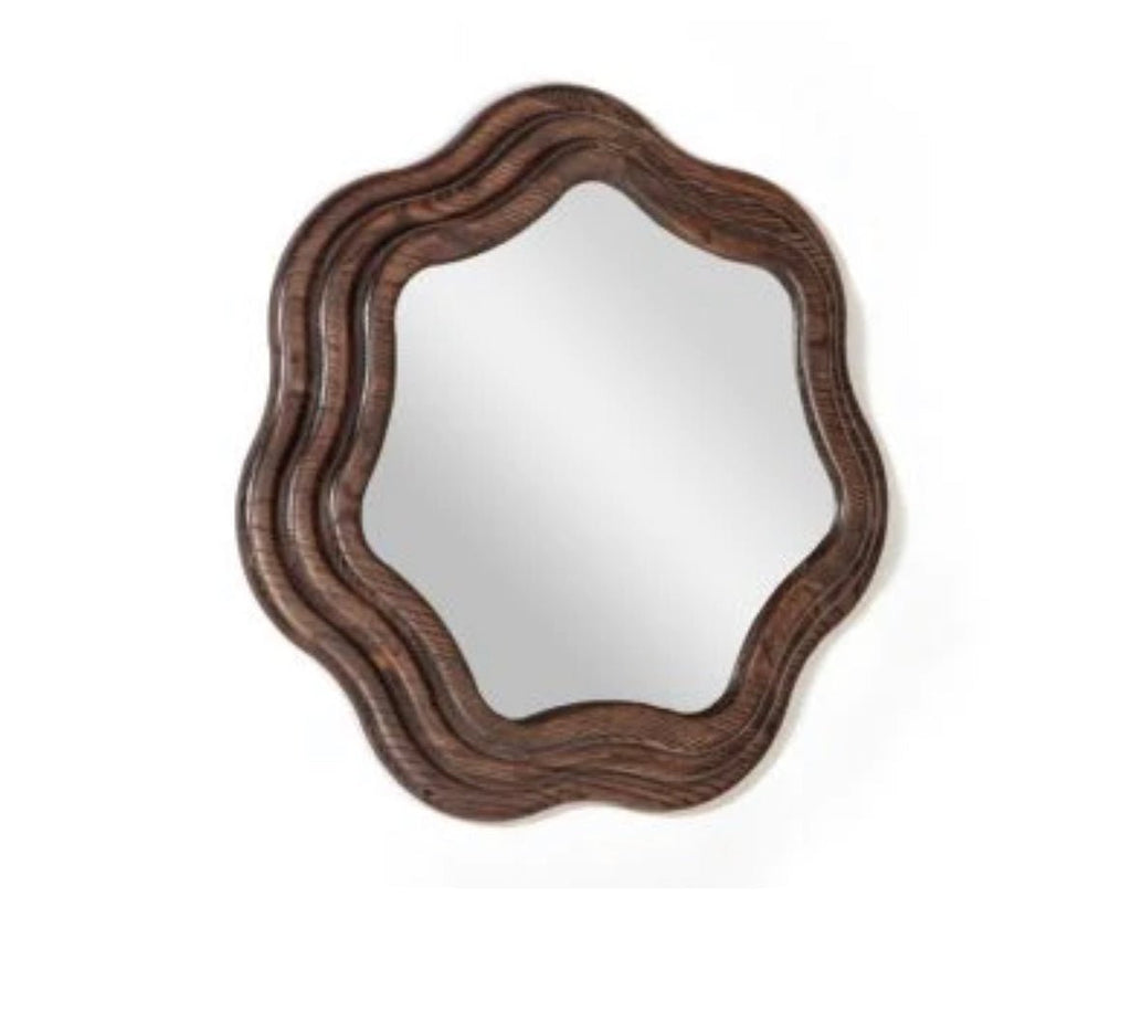 ‘Swirl’ Round Mirror, 20″ - EcoLuxe Furnishings