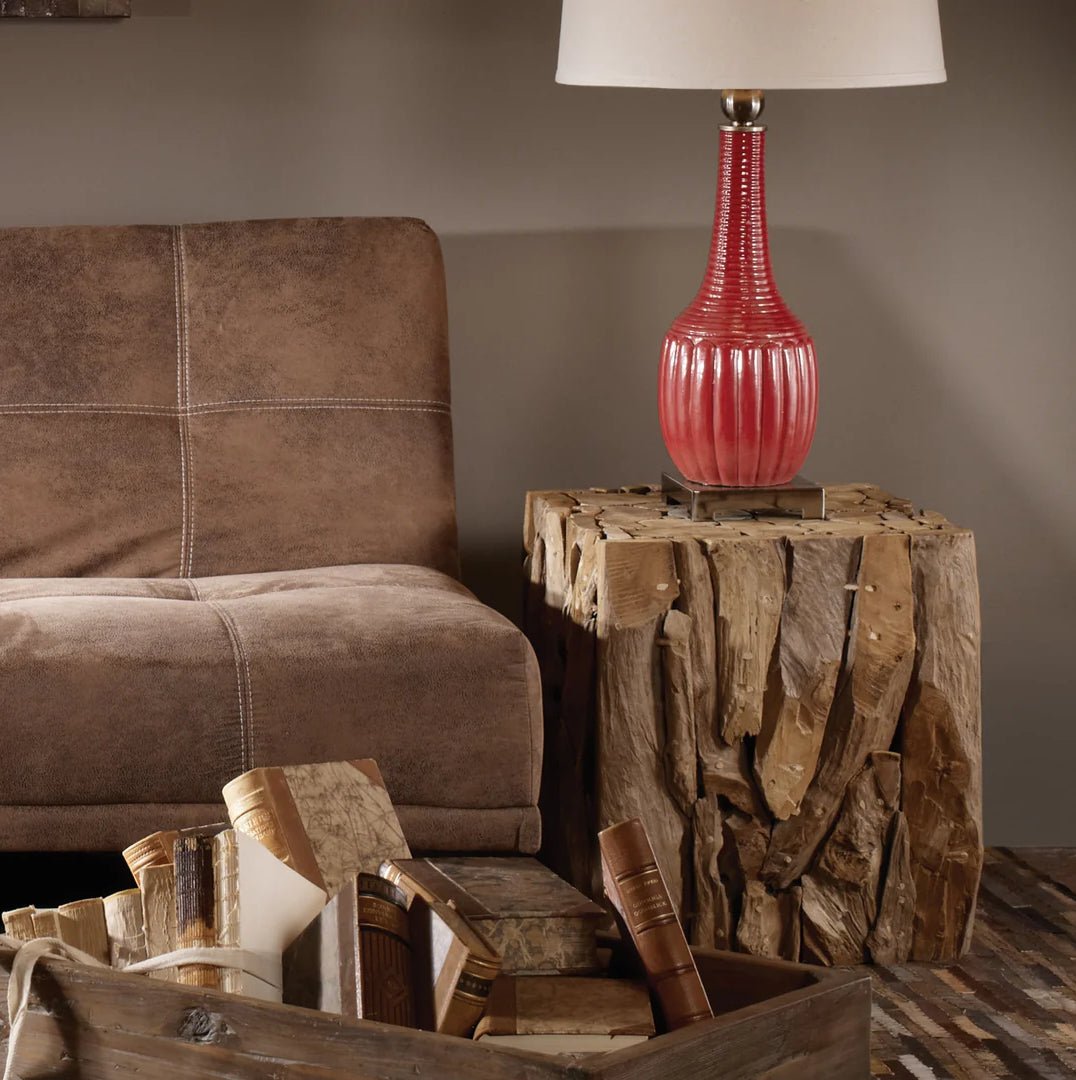 ‘Teak Root Bunching’ Cube - EcoLuxe Furnishings