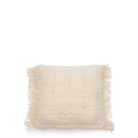 ‘The Oh My Gee Cushion Cover, 40x40 (Cream) - EcoLuxe Furnishings