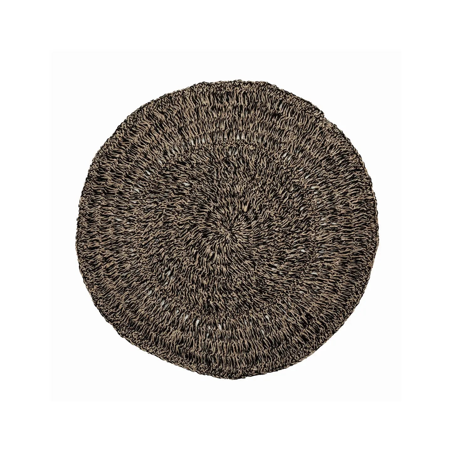 ‘The Seagrass’ Rug, 100 (Natural Black) - EcoLuxe Furnishings