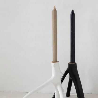 ‘The Triple Twig’ Candle Holder (Black) - EcoLuxe Furnishings