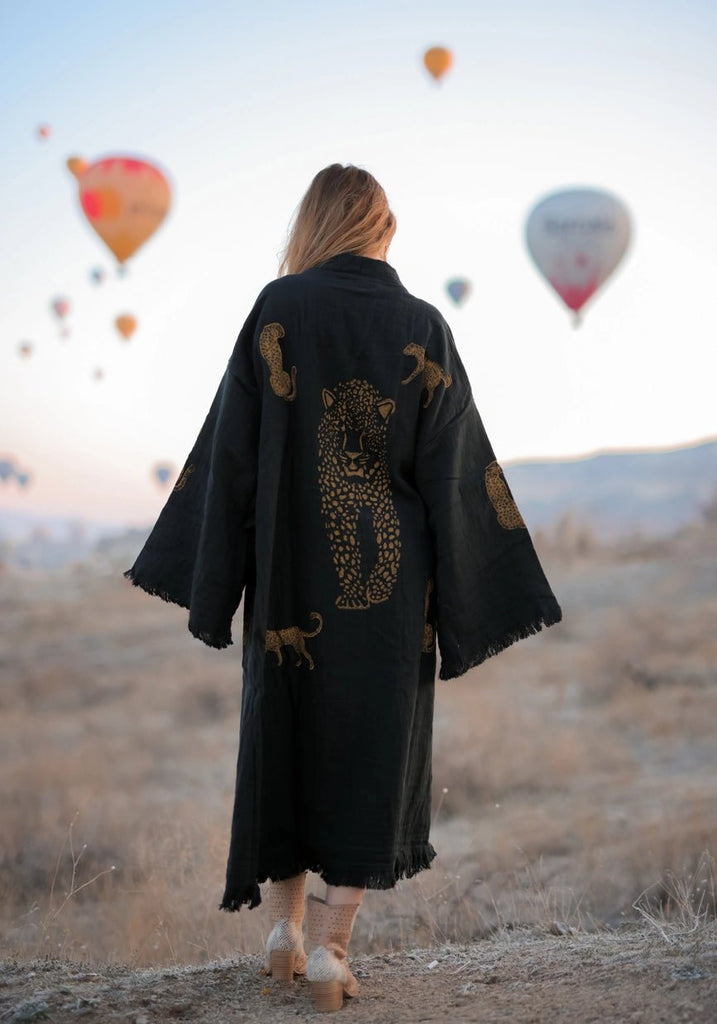 ‘Tiger’ Kimono Robe - EcoLuxe Furnishings