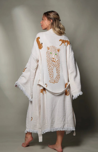 ‘Tiger’ Kimono Robe - EcoLuxe Furnishings