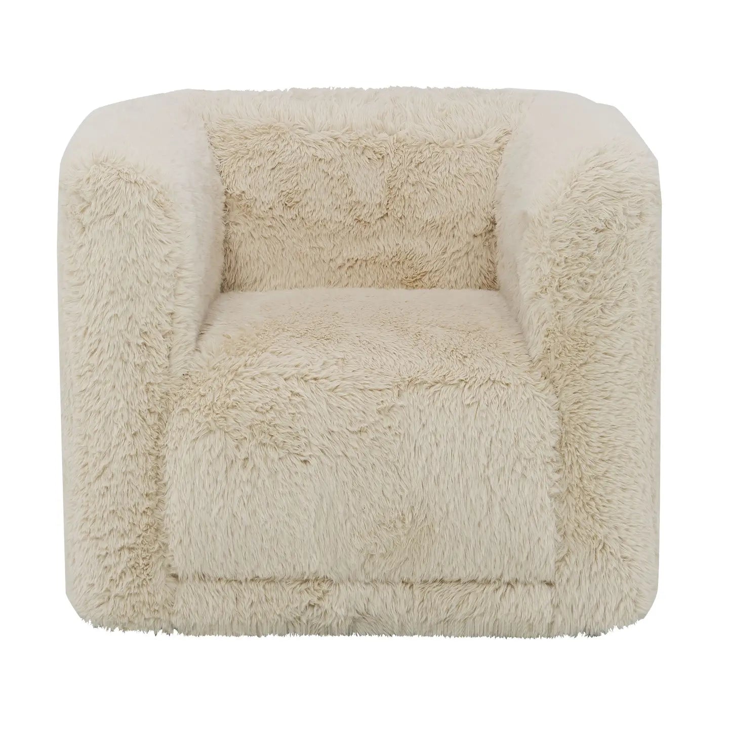 ‘Upendo’ Swivel Chair, 33"W (Beige) - EcoLuxe Furnishings