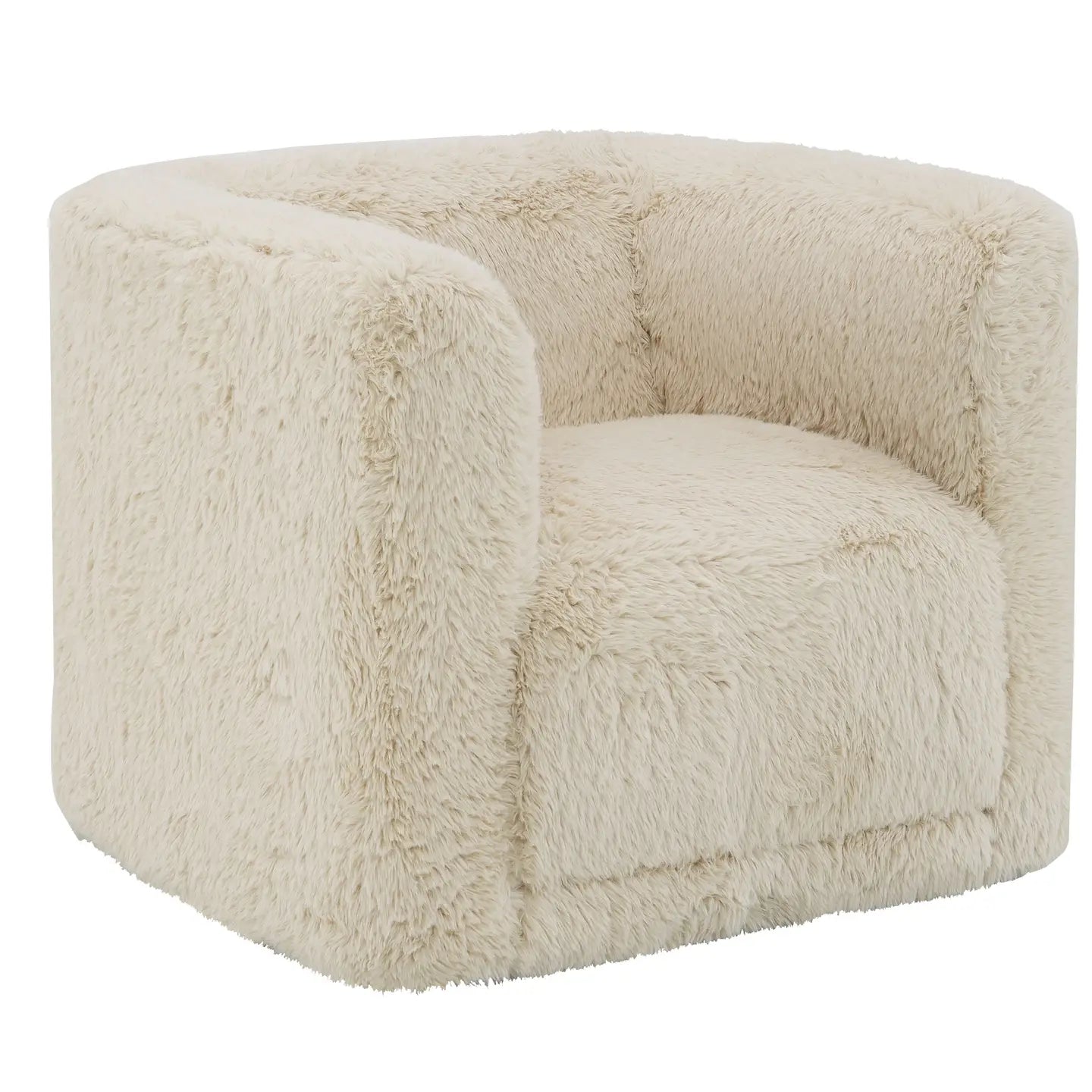 ‘Upendo’ Swivel Chair, 33"W (Beige) - EcoLuxe Furnishings