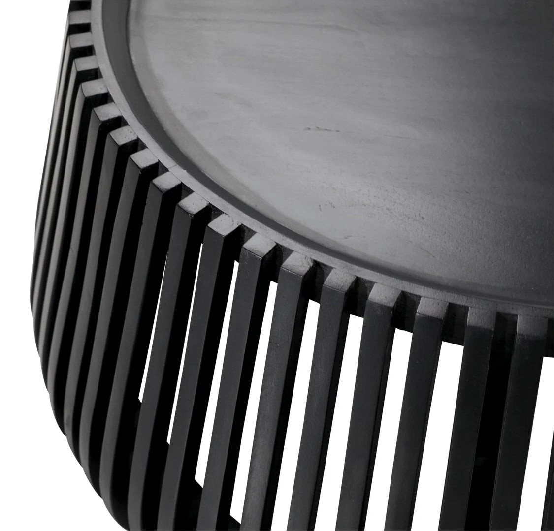 ‘Valda’ Coffee Table, Mango Wood (Matte Black) - EcoLuxe Furnishings