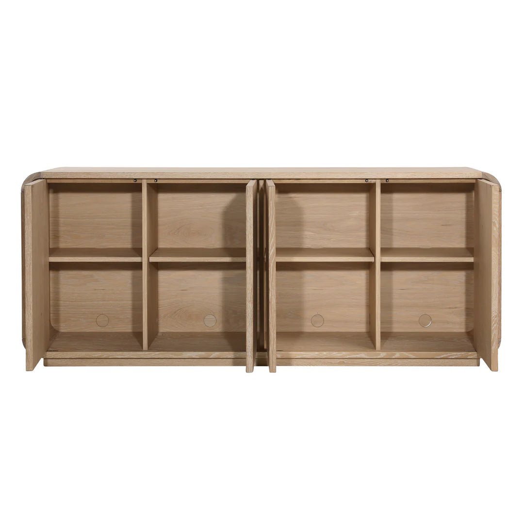 ‘Virgia’ Sideboard, Oak (Natural) - EcoLuxe Furnishings