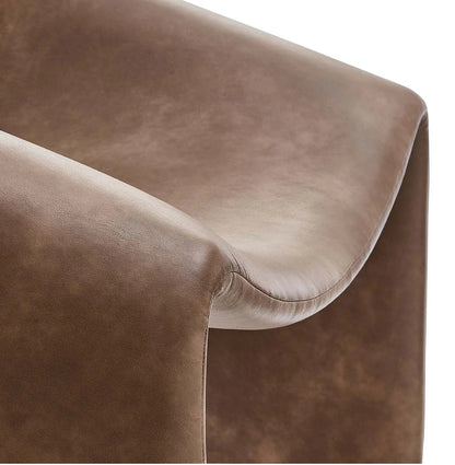 ‘Vivi’ Accent Chair, Vegan Leather - EcoLuxe Furnishings