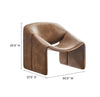 ‘Vivi’ Accent Chair, Vegan Leather - EcoLuxe Furnishings