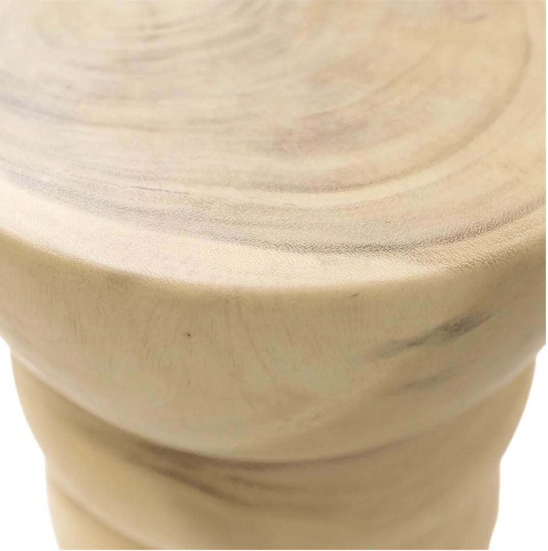 ‘Zander’ Side Table, Suar Wood (Natural) - EcoLuxe Furnishings