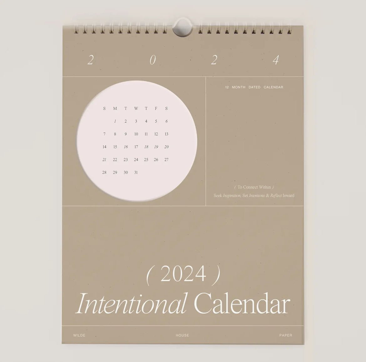 ‘2024 Intentional Calendar’ - EcoLuxe Furnishings
