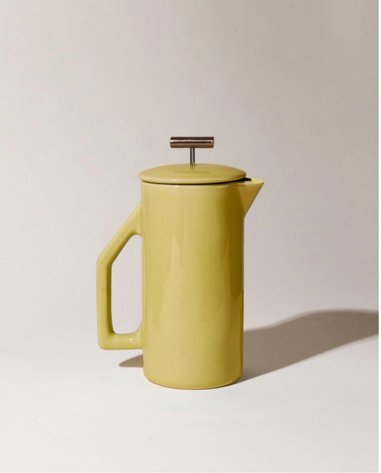 850 mL Ceramic French Press (Chartreuse) - EcoLuxe Furnishings