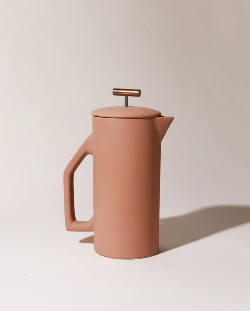 850 mL Ceramic French Press (Sand) - EcoLuxe Furnishings