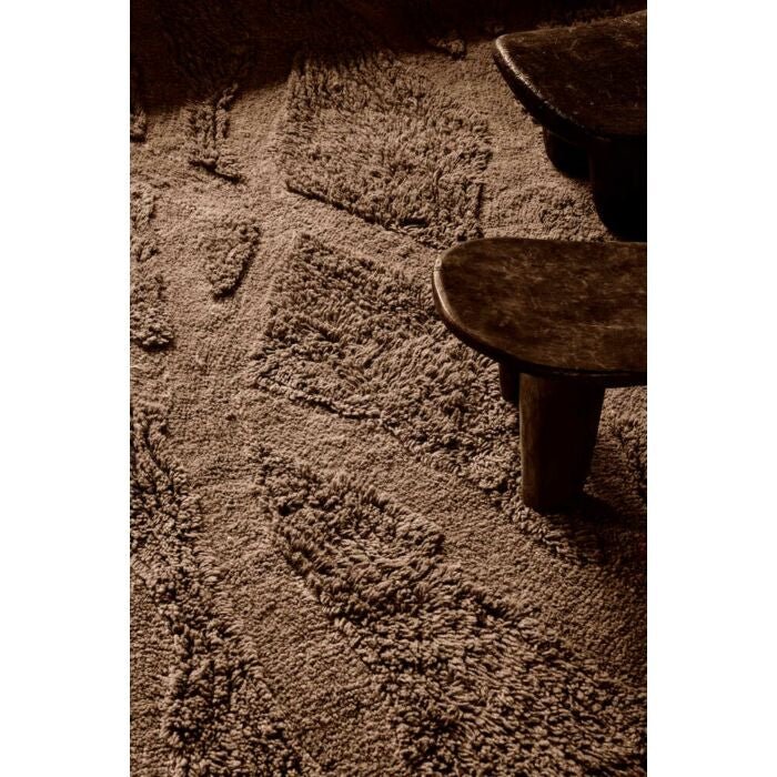 ‘AFRICA’ WOOLABLE RUG, X-LARGE (ENKANG ACACIA WOOD) - EcoLuxe Furnishings