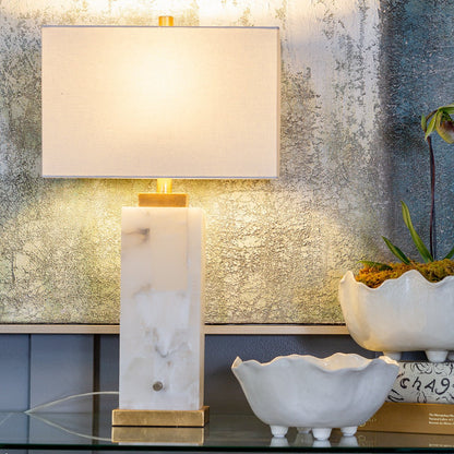 ‘Alabaster’ Table Lamp - EcoLuxe Furnishings