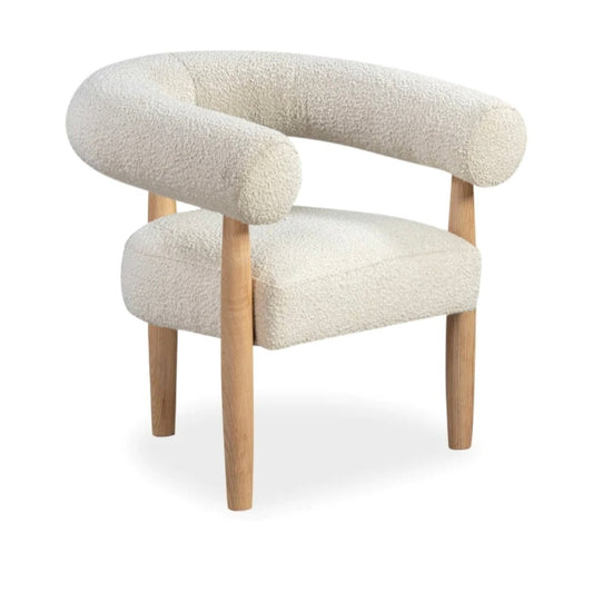 ‘Alon’ Accent Chair, Boucle - EcoLuxe Furnishings