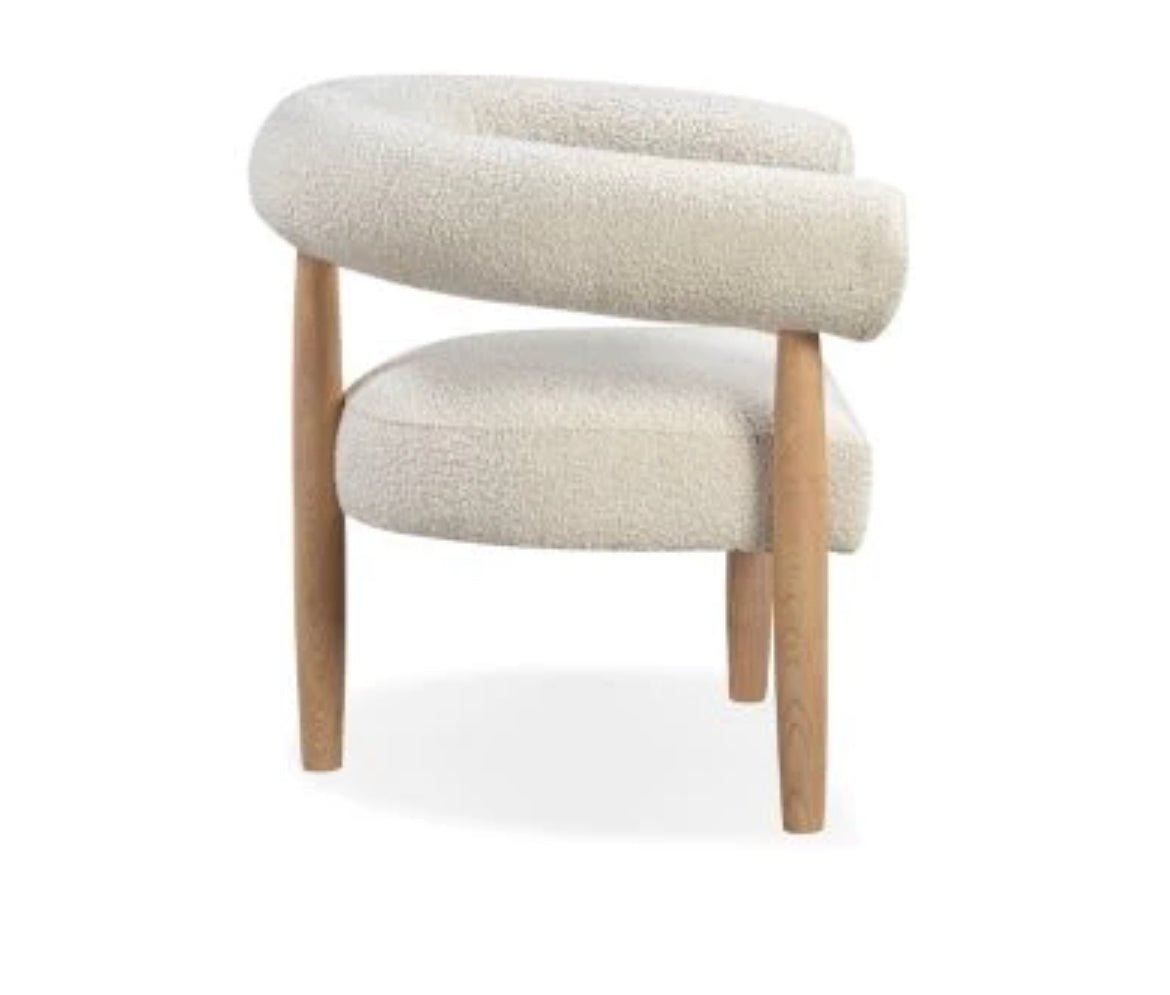 ‘Alon’ Accent Chair, Boucle - EcoLuxe Furnishings