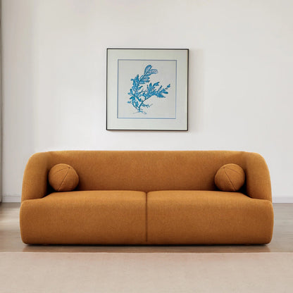 ‘Anna’ Sofa (Burnt Orange Boucle) - EcoLuxe Furnishings