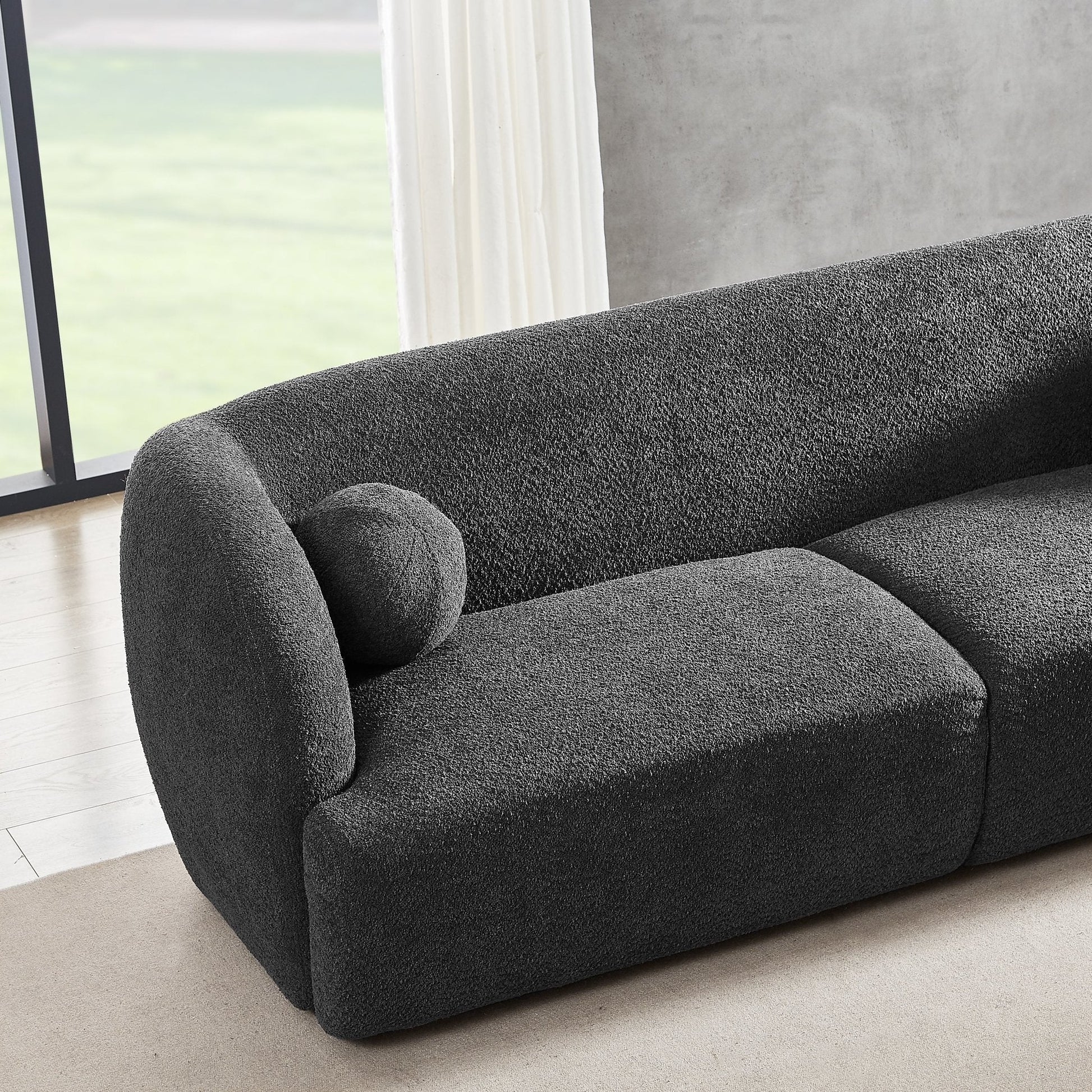 ‘Anna’ Sofa (Grey Boucle) - EcoLuxe Furnishings