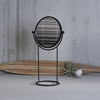 ‘Archer’ Round Swiveling Mirror (Black) - EcoLuxe Furnishings