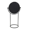 ‘Archer’ Round Swiveling Mirror (Black) - EcoLuxe Furnishings