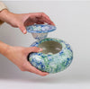 ‘Arrecif’ Large Ceramic Ashtray (Blue) - EcoLuxe Furnishings