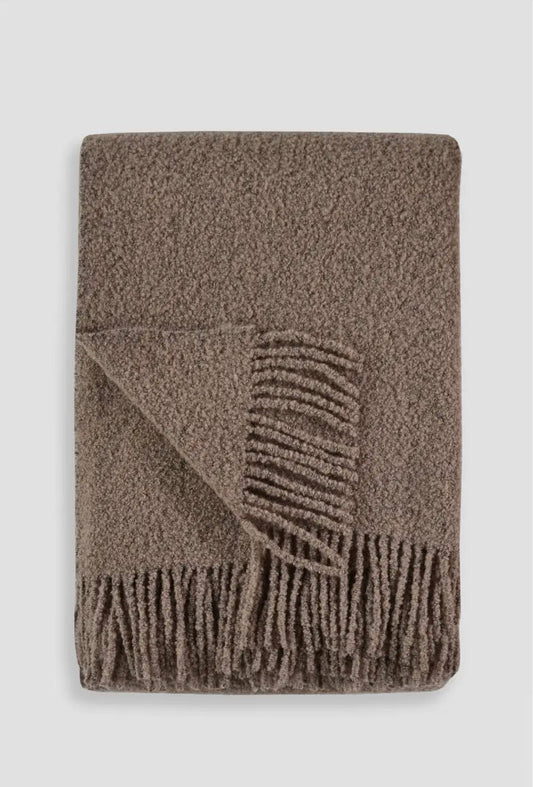 ‘Baldwin’ Wool Boucle Throw - EcoLuxe Furnishings