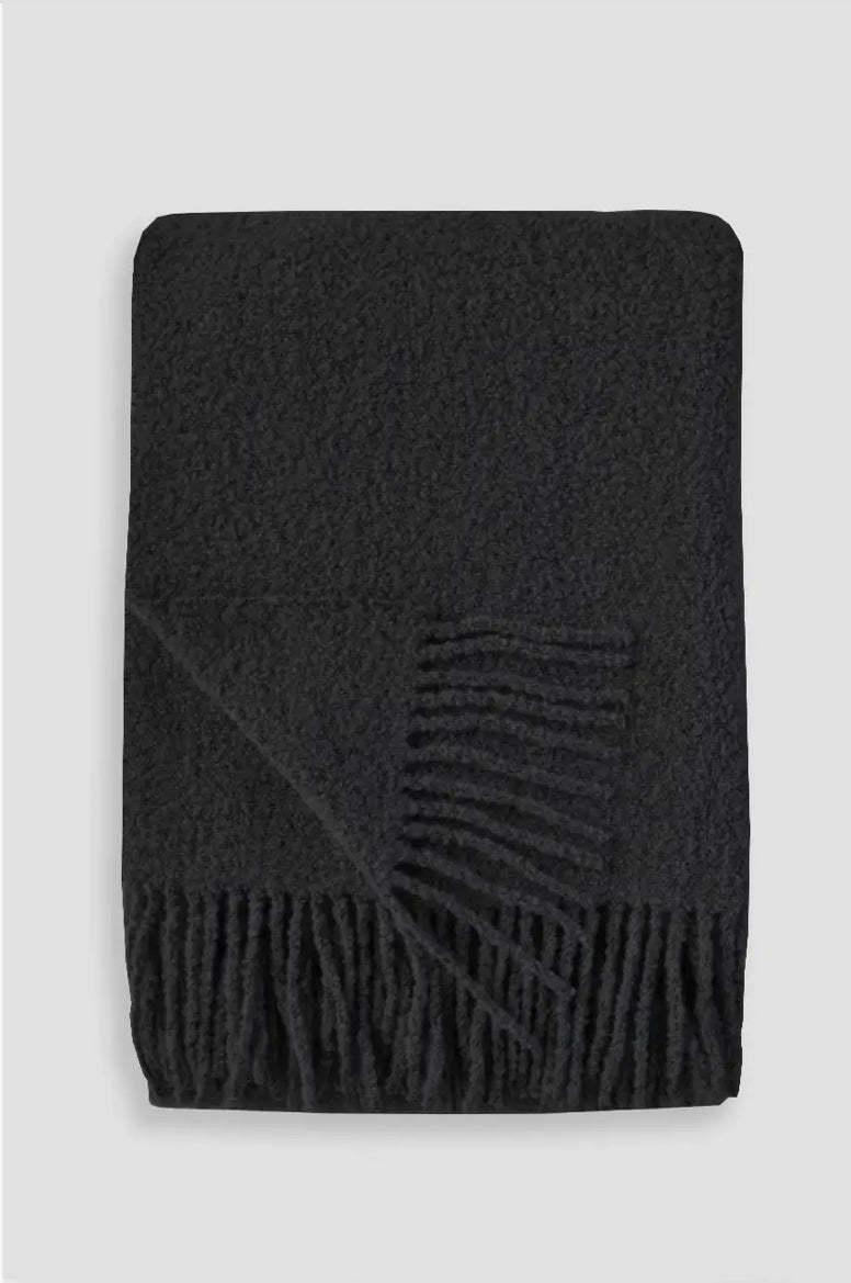 ‘Baldwin’ Wool Boucle Throw - EcoLuxe Furnishings