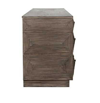 ‘Baram’ Dresser (Distressed Grey) - EcoLuxe Furnishings
