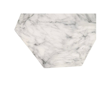 ‘Bento’ Accent Table (Ivory Marble Concrete) - EcoLuxe Furnishings